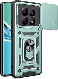 Case Cover Shock resistant UNBLACK Sliding CamShield TPU + PC Compatible with Redmi Note 15 4G/5G (Green)
