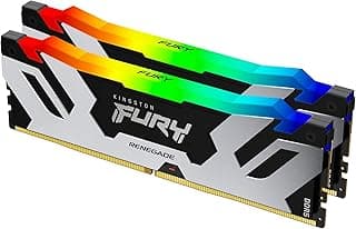 كينغستون ذاكرة العاب رينيجيد RGB XMP سعة 96GB 6000MT/s DDR5 CL32 DIMM من فيوري (مجموعة من قطعتين) - KF560C32RSAK2-96