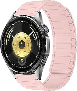 سوار سيليكون مغناطيسي 22 مم متوافق مع شاومي Redmi Watch 5 Active/5 Lite/سامسونج Galaxy Watch 46mm/Watch 3 45mm/Gear S3/ساعة هواوي (GT6 GT5 GT4 GT3 GT2 GT 46MM)/GT2E/GT6 Pro/GT 5 Pro/Amazfit GTR4/Bip 6