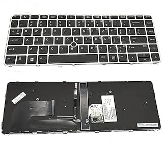 كيبورد لابتوب Wefly متوافق مع اتش بي EliteBook 745 G3, 840 G3 بإضاءة خلفية
