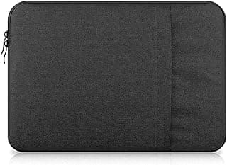 Lightweight Laptop Sleeve Case Bag for HP Pavilion/Lenovo Legion/Dell/Acer/Apple Notebook - (15.6") (Black)