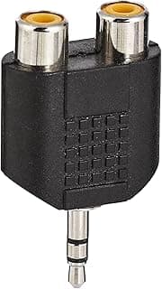 Male to 2 female rca av y splitter adapter for audio cable