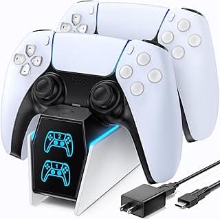 OIVO PS5 Controller Charging Station, PS5 Charging Station 2 Hours Fast Charging with EU Power Supply For PlayStation 5 Controller Accessory Sets