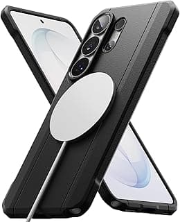 جراب Ringke Onyx Alpha لسامسونج سامسونج S26 Ultra [متوافق مع MagSafe] [قبضة آمنة] غطاء حماية خفيف الوزن ومقاوم للصدمات مع ممتص صدمات متين - مغناطيسي أسود