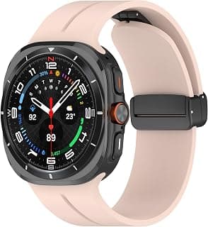 Compatible with Samsung Galaxy Watch 7 Ultra 47mm Band (2024), Soft Sport Silicone Breathable Strap Wristbands for Men Women