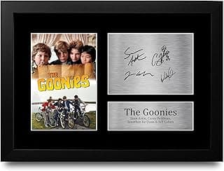 HWC Trading FR A4 The Goonies Sean Astin & Cast Gifts Printed Signed Autograph Picture for Movie Memorabilia Fans - A4 Framed