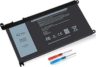 Batom Direct 42Wh WDX0R WDXOR Battery for Dell Inspiron 15 5565 5567 5568 5570 5578 7560 7570 7569 7579 13 7368 7378 7375 5368 5378 5379 17 5765 5767 5770 3CRH3 T2JX4 FC92N