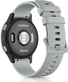 سوار سيليكون بمشبك 20 مم لساعة سامسونج Gear Sport/Watch 7/6/5/4/5 Pro 45 مم/S2 classic/active 2 40 مم 44 مم/Amazfit GTS 2/2e/GTS 3/3 Pro/GTS 4/GTS 2 Mini/3 Mini/4 Mini/Bip 3/Bip 3 Pro