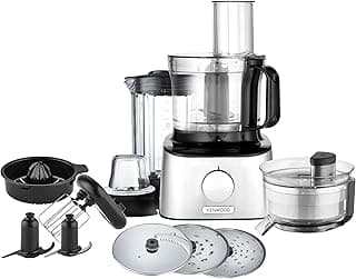 محضر طعام مالتبرو كومباكت 800 وات بسرعتين، سعة 2.1 لتر، فضي FDM307SS