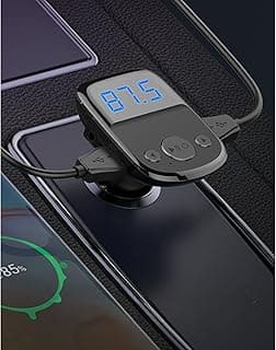 جهاز لدنيو C705Q لارسال شبكة اف ام بلوتوث مع شاحن USB ثلاثي المنافذ بصوت) مع كابل من النوع C