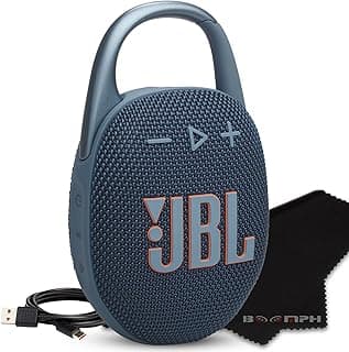 JBL مكبر صوت بلوتوث محمول كليب 5، مقاوم للماء والغبار بتصنيف IP67، عمر بطارية طويل، ازرق، حل شامل من القماش عالي الأداء من بوم اتش لتجربة الصوت