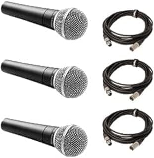 ميكروفون SM58 + كابل ميكروفون XLR 3