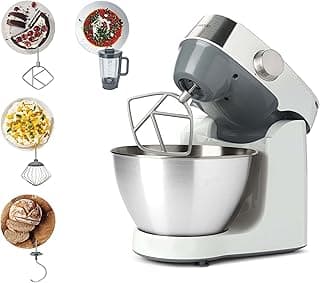 Stand Mixer Kitchen Machine Prospero+ 1000W With Stainless Steel Bowl, K-Beater, Whisk, Dough Hook, Blender – International Warranty – KHC29.B0WH