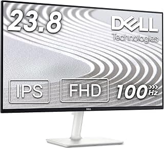 شاشة S2425H مقاس 23.8 بوصة من ديل، دقة FHD 1920×1080 بكسل عند 100 هرتز، مكبر صوت مزدوج 5 وات، رمادي، وقت استجابة: 4 مللي ثانية (اكستريم)، 99% sRGB (قياسي)، بدون وميض، سطوع: 250 شمعة/متر مربع، 2×HDMI