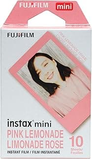 فيلم Instax Mini، لون Pink Lemonade (10 صور)