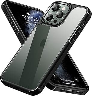 iPhone 11 Pro Case Clear Cover Ultra Thin Silicone Shockproof Hard Back Cases Transparent Protective Slim Phone Case for Apple iPhone 11 Pro 5.8 inch - Black
