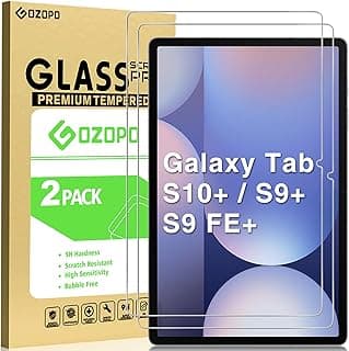 واقي شاشة لجهاز سامسونج Galaxy Tab S9 Plus/ S9 FE Plus/ S10 Plus مقاس 12.4 بوصة | زجاج مقوى مقاوم للخدش