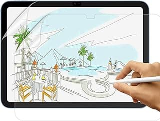 [عبوة من 2] فيلم حماية بملمس الورق المطفي لجهاز ابل iPad (A16) 11th Generation 2025 مقاس 11 بوصة و ابل iPad 10th Generation 2022 مقاس 10.9 بوصة، [مضاد للانعكاس] فيلم PET بملمس الورق للرسم والكتابة