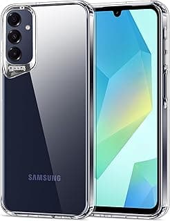 جراب لهاتف سامسونج Galaxy A15 4G/5G شفاف، شديد التحمل ومتين من 3 طبقات [غير قابل للاصفرار] [حماية من السقوط بمعايير عسكرية] غطاء حماية مقاوم للصدمات - شفاف