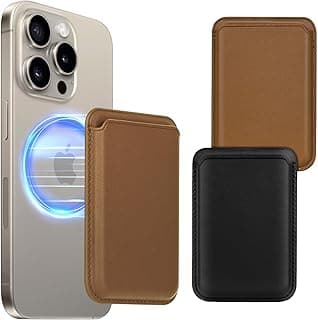 Magnetic Card Wallet Holder with MagSafe - [2 Pack] Phone Wallet for iPhone 15 Pro Max/15 Plus/15 Pro/15, iPhone 14 Pro Max/14 Plus/14 Pro/14, iPhone 13 Pro Max/13 Pro/13, iPhone 12 Pro Max/12 Pro/12