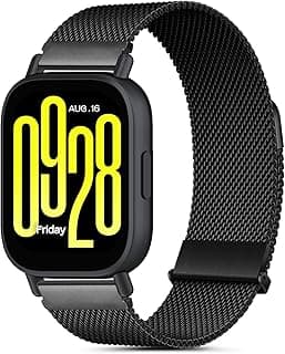 Metal Strap Compatible with Xiaomi Redmi Watch 5 Active/5 Lite Women's Straps, Double Magnetic Strap for Redmi Watch 5 Active/5 Lite