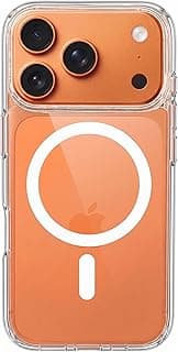 iPhone 17 Pro Case Transparent, Slim Anti-Yellowing 2.0 Case, Compatible with MagSafe, Military Protection Shockproof Hard PC + TPU, Anti-Scratch, Raised Edges, Wireless Charging