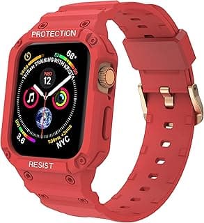 جراب Dl3 Mobilak متوافق مع سوار ابل واتش 45 مم 44 مم 42 مم مع إطار حماية، سوار رجالي قوي لـ iWatch SE SE 2 Series 9 8 7 6 5 4 3 2 1، حماية رياضية عسكرية ضد الصدمات والسقوط