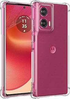 جراب شفاف متوافق مع Moto Edge 50 Fusion 5G/G96 من مادة TPU ناعمة، جراب حماية نحيف ومضاد للصدمات لهاتف موتورولا Edge 50 Fusion 5G شفاف