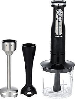 Hand Blender 600 Watt Chopper Whisk Black THB-600C