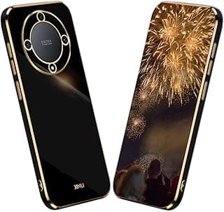 جراب لهاتف Magic 6 Lite 5G / Honor X9b، مضاد للصدمات والخدش، مطلي بطلاء فاخر، خامة TPU سيليكون ناعمة ونحيفة - أسود