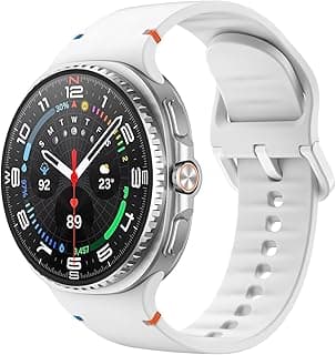 أحزمة سيليكون متوافقة مع ساعة سامسونج Galaxy Watch 8 مقاس 40mm 44mm، ساعة Galaxy Watch 8 Classic مقاس 46mm، حزام رياضي ناعم مقاوم للماء للنساء والرجال 2025