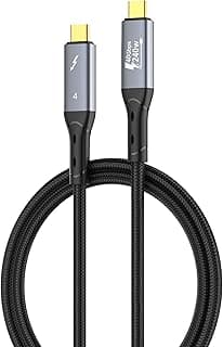 كيبل USB 4 من لدنيو 240 وات USB-سي إلى USB-سي 40 جيجابايت نقل التاريخ 8K 60 هرتز او مزدوج 4K 60 هرتز-1 م متوافق مع آيفون 15/آيفون 16/s22 الترا/s23 الترا/s24 الترا/s25 الترا (أسود)