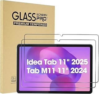 Pack of 2 Screen Protectors for 11 Inch Lenovo Tab M11 2024, Protective Glass Screen Protector, Clear