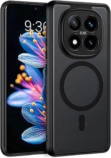Case for Xiaomi Redmi Note 15 5G, Strong Magnetic [Compatible with MagSafe] Matte Smooth Translucent Camera Protection Slim Matte Magnetic Case for Xiaomi Redmi Note 15 5G, Black