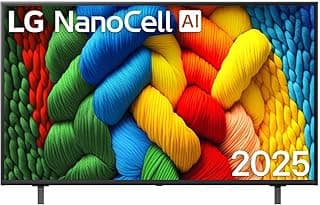 شاشة 50 بوصة نانو سيل ذكية 4K مع ذكاء اصطناعي NANO80 وريموت ماجيك وHDR10 ونظام webOS25-50NANO80A6A.AFU (موديل 2025)