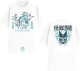 Kaiju No 8 1 Anime Oversize T-Shirt (White, Oversize2)