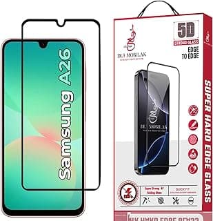 for Samsung Galaxy A26 Tempered Glass Screen Protector, 9H Hardness Anti-Scratch Tempered Glass flim, Case Friendly, Anti-Scratch