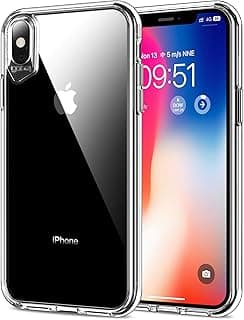 Dl3 Mobilak for iPhone X/iphone XS Case Transparent, Heavy Duty Durable 3-Layer [Not Yellowing][Military Grade Drop Protection] Shockproof/DropProof Protective Cover - Clear