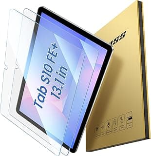 عدد 2 واقي شاشة زجاج مقوى HD لجهاز سامسونج Galaxy Tab S10 Fe Plus مقاس 13.1 بوصة 2025