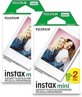 فيلم تصوير فوري Instax Mini، عبوة 2 × 10 صور × 2 (إجمالي 40 صورة) مجموعة توفيرية