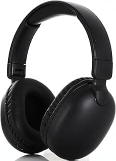 Headphone SD-1101 Wireless Headset EARPHONE,Bluetooth stereo, FM V5.3 with External Microphone and Support SD Card (BLACK)
