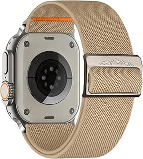 Solo Loop Nylon Band Compatible with Apple Watch Ultra 2/Ultra Band 49mm 45mm 46mm 44mm 42mm for Men Women, Soft Fabric Braided Elastic Sport Strap for iWatch Series SE 10/9/8/7/6/5/4
