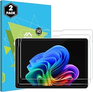 طقم 2 شاشة حماية MoKo لاجهزة مايكروسوفت Surface Pro 12 بوصة 2025، زجاج مقوى 9H، يدعم قلم Surface ومتوافق مع الجرابات وحساس للمس