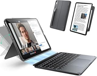 for iPad Air 13 Inch Case Keyboard M4/M3/M2 (2026/2025/2024), Magnetic Detachable Keyboard, Portrait/Landscape Modes, Large Click-Anywhere Trackpad, Backlit Keys, Shift Series, Dark Gray