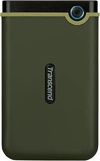 قرص صلب محمول متين سعة 2 تيرابايت - مقاوم للصدمات بمنفذ USB 3.1 الجيل الأول من ترانسيند، لون أخضر عسكري - TS2TSJ25M3G، ata_4