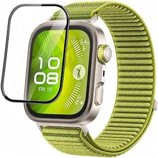 سكرين بروتكتور مرنة لساعة هواوي Watch Fit 4 Pro، فيلم شفاف HD، حواف منحنية 3D، مضادة للخدش، حساسية لمس عالية، سهلة التركيب، ليست زجاج