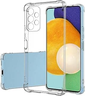 جراب سيليكون شفاف ضد الصدمات لسامسونج Galaxy A13 4G مع غطاء للكاميرا (سامسونج Galaxy A13 4G)