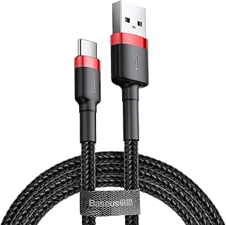 كابل من باسيوس بطول 3 متر نوع USB متوافق مع الهواتف الذكية
