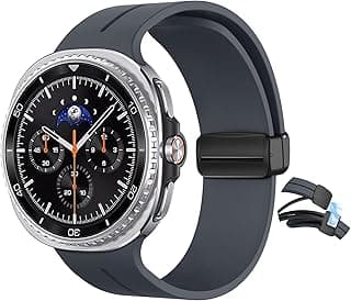 Silicone Strap for Samsung Galaxy Watch 8 40mm/44mm, Men's and Women's Adjustable Sports Silicone Magnetic Buckle Bands for Samsung Galaxy Watch 8 Classic 46mm 2025
