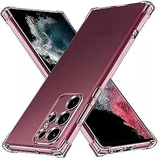 جراب حماية شفاف مضاد للصدمات لهاتف سامسونج جالاكسي S24 Ultra 5G (شفاف)
